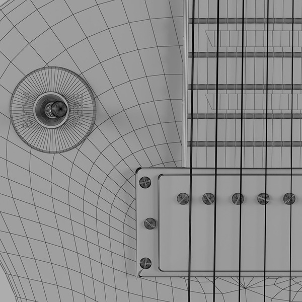 3d model guitar gibson les paul - Gibson Les Paul by mifody